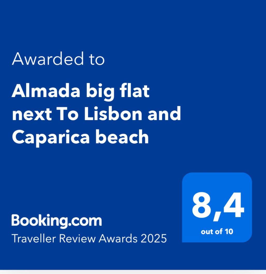 Almada Big Flat Next To Lisbon And Caparica Beach Exterior foto